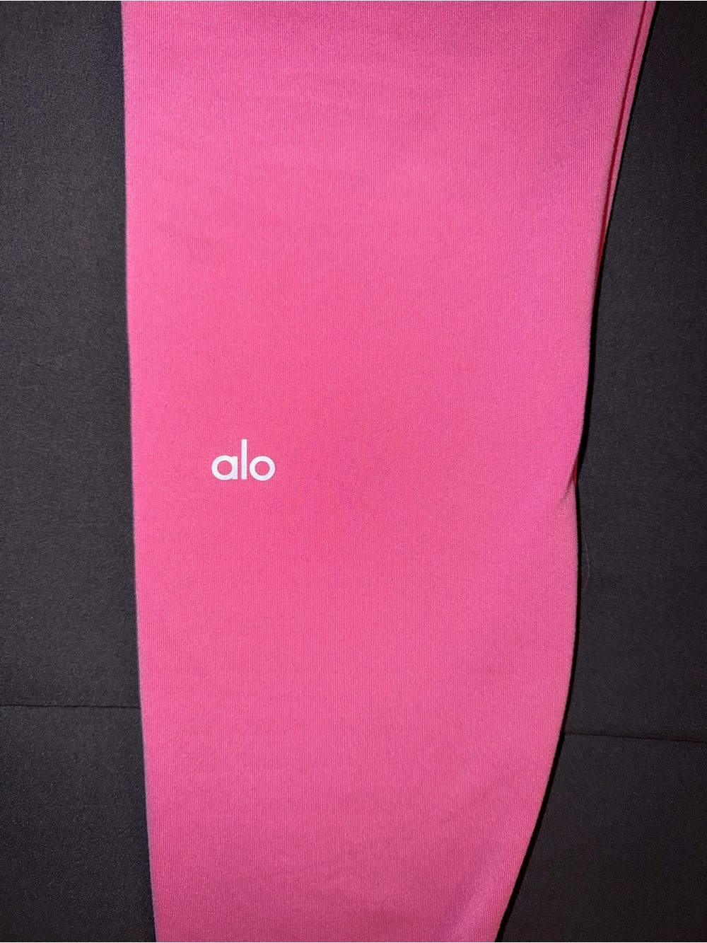 Alo 7/8 High-Waist Airbrush Leggings - Paradise Pink Size Large - Picture 2 of 7